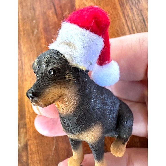 Vintage 90s Ganz Rottweilier Christmas Ornament Dog New Puppy's First Ch… - Picture 10 of 12